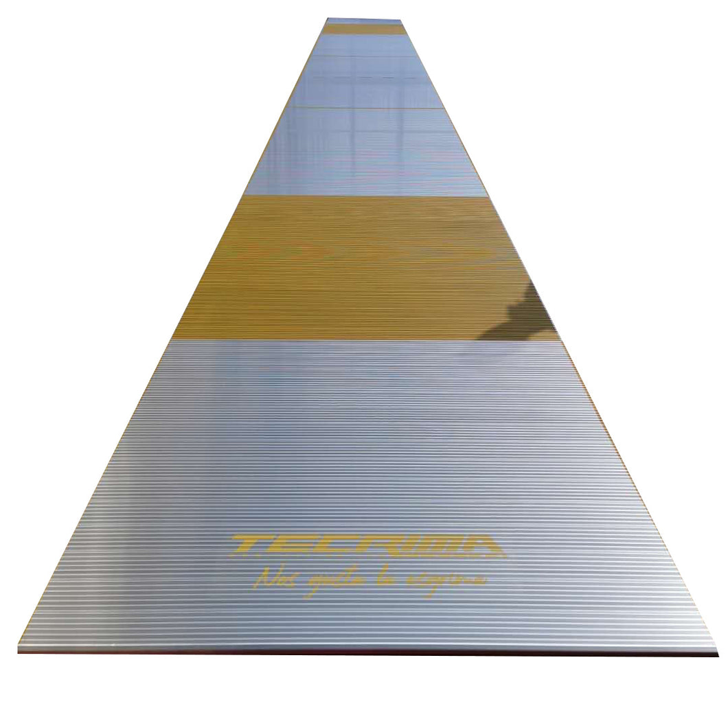 Pista de placas Metálicas machihembrados Tecrima FIE 1,50 x 17 m
